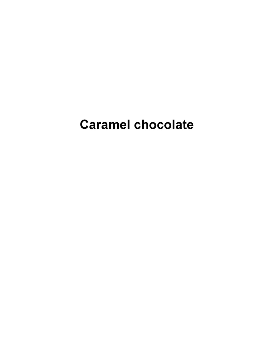 Caramel Chocolate